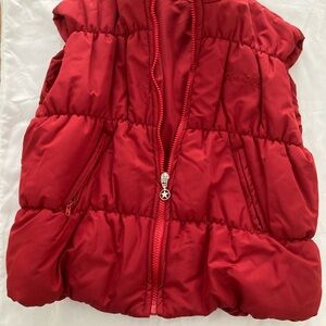 La Perla Cropped Red Puffer Vest